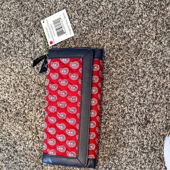 Accessories - Red and Black Paisley Vera Bradley Wallet